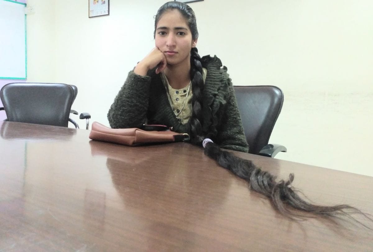 RKMV Shimla student Pooja 5 Feet 1 inch long Hair Story