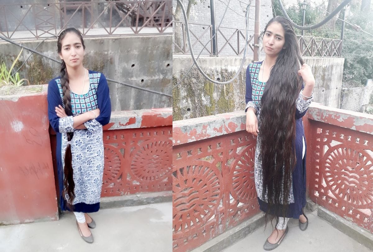 RKMV Shimla student Pooja 5 Feet 1 inch long Hair Story