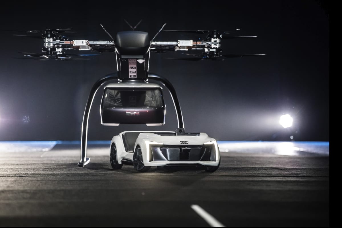 Audi flying taxi showcased in event know the details