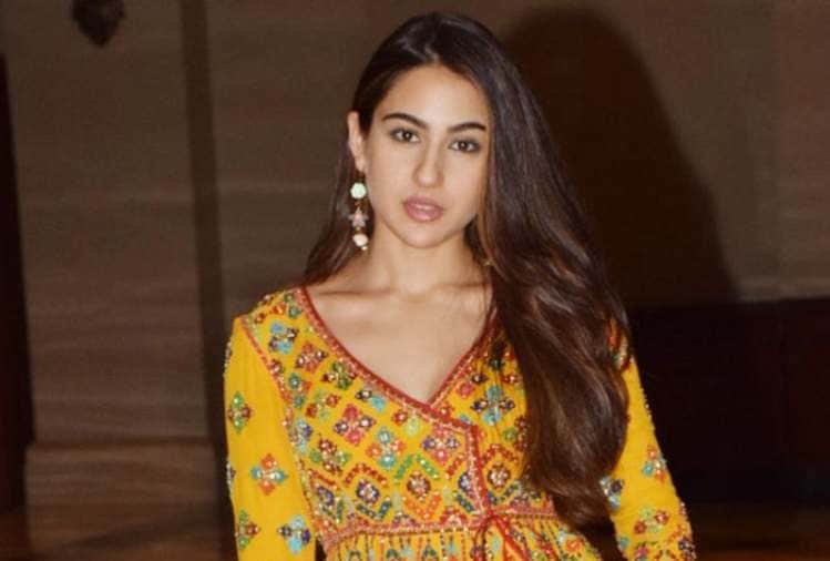 kedarnath dress sara ali khan looks beautiful in yellow dress