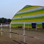 पंडाल बनकर तैयार