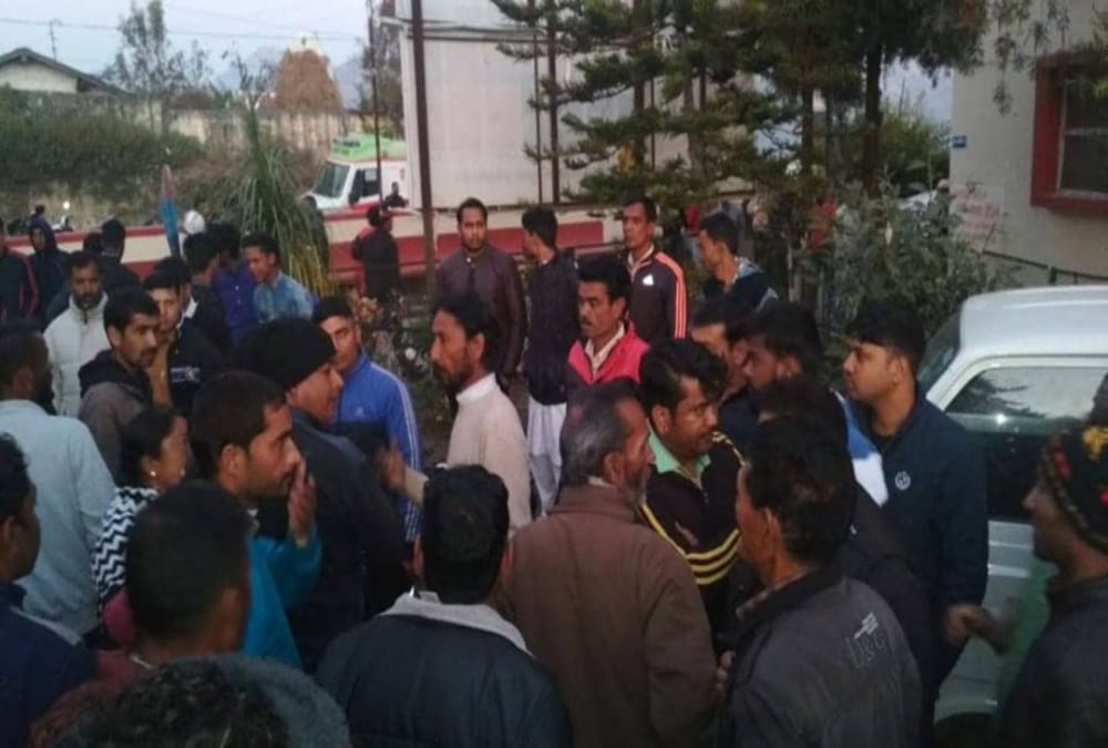 Nursery student crushed under School Bus in pithoragarh Painful photos