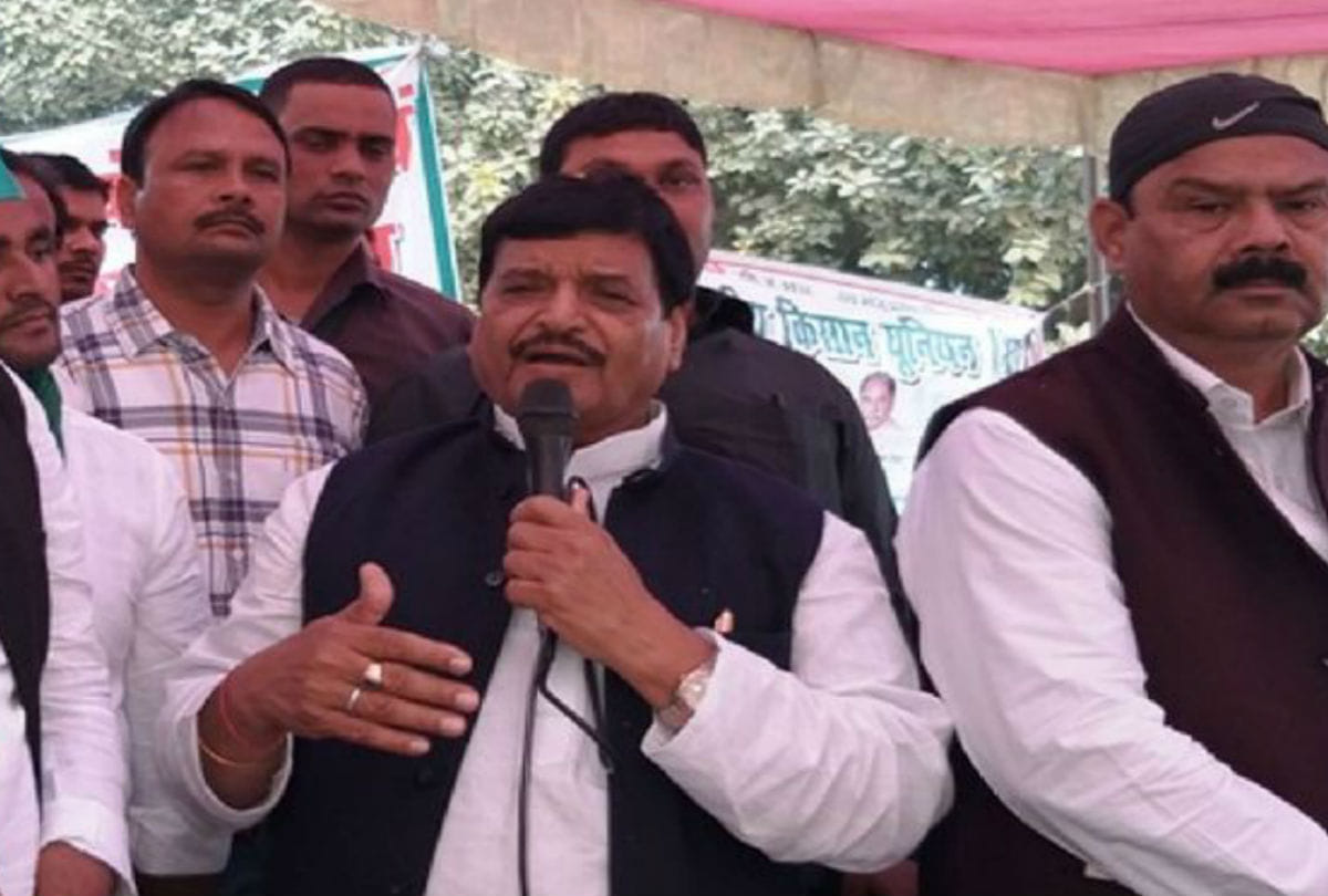 shivpal yadav support to farmers protest for underpass in firozabad