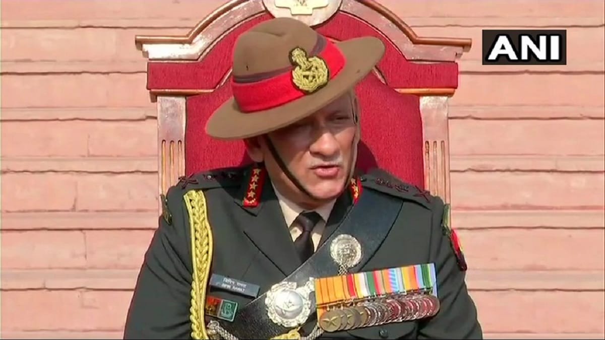 Army Chief General Bipin Rawat said Pakistan has made its state an Islamic State