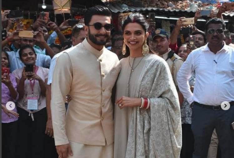 deepika padukone and ranveer singh were spotted siddhivinayak temple in mumbai