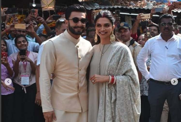 deepika padukone and ranveer singh were spotted siddhivinayak temple in mumbai