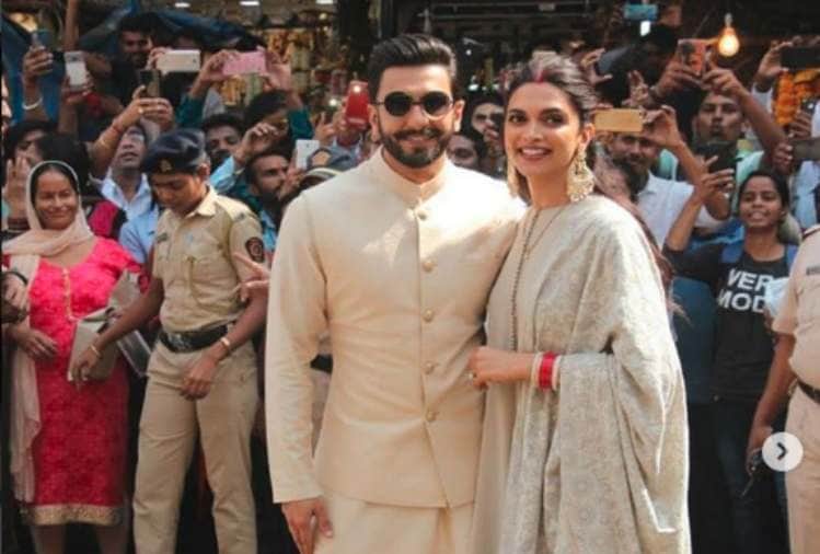 deepika padukone and ranveer singh were spotted siddhivinayak temple in mumbai