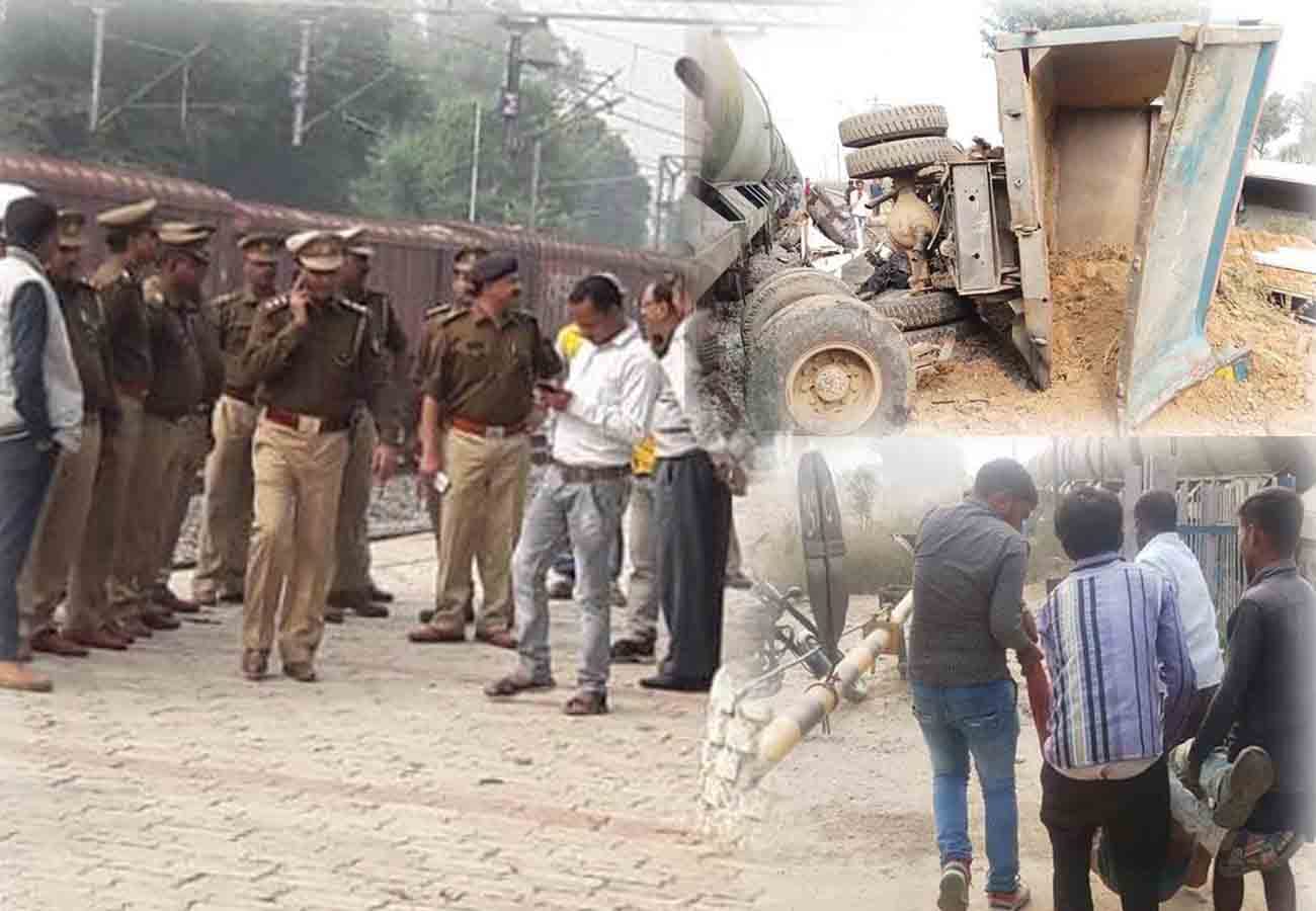 Train accident near Unnao Kanpur Lucknow railway track interrupted