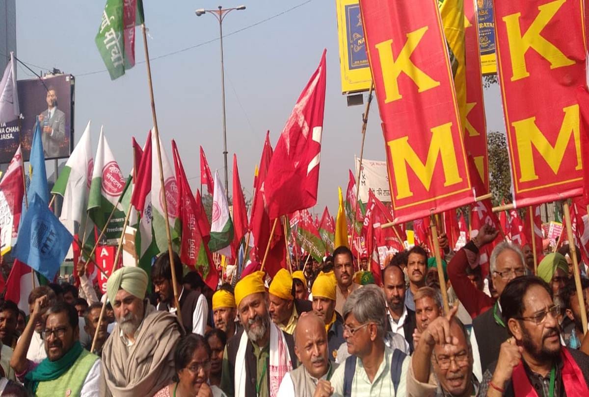 kisan rally delhi live see farmers agitation in pictures