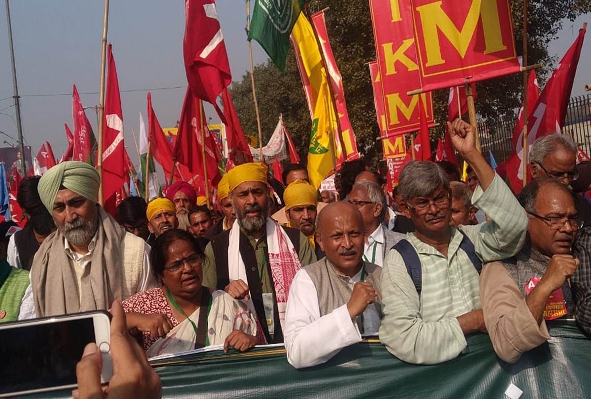 kisan rally delhi live see farmers agitation in pictures