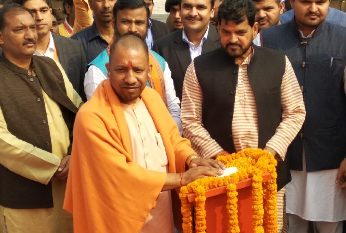 cm yogi inaugurated swimming pool in gonda