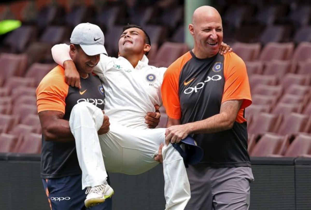 prithvi shaw started running but make comeback on boxing day test