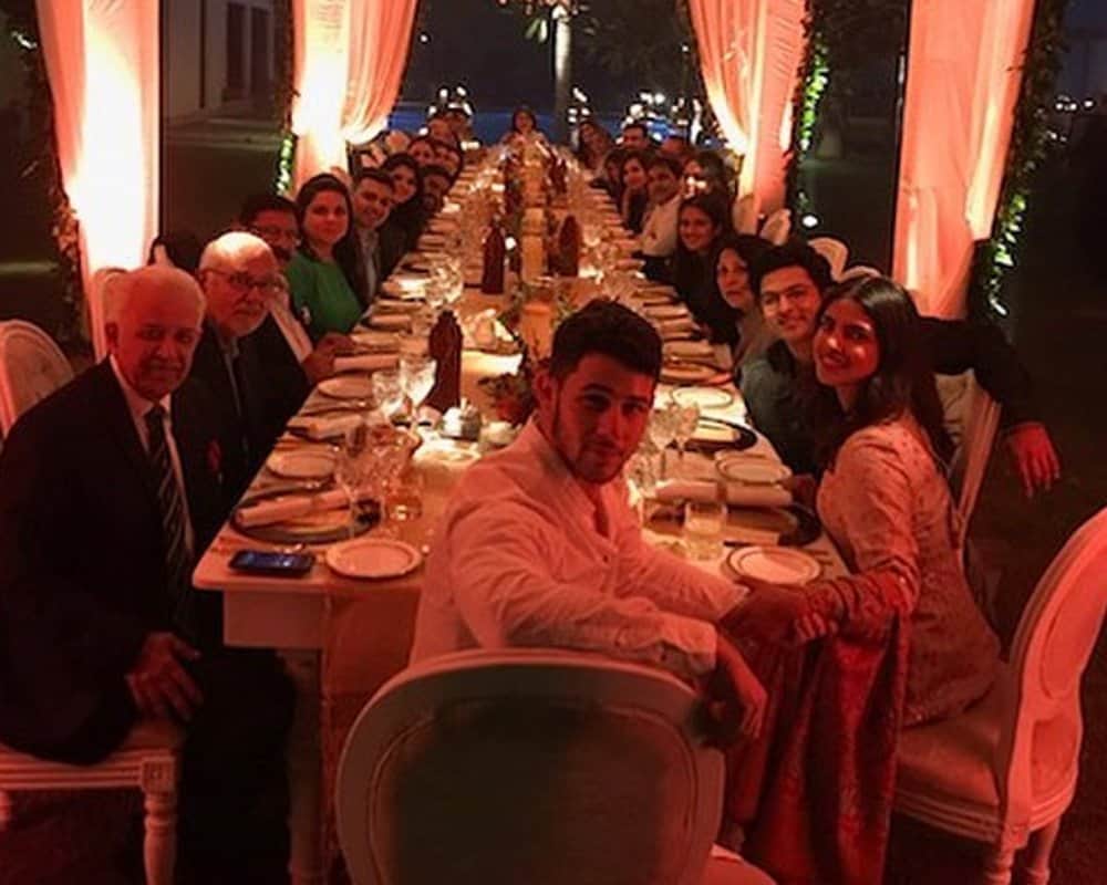 priyanka chopra and nick wedding kick off and cricket match between their family