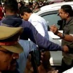 शूटिंग के लिए हजरतगंज चौराहे पर जॉन अब्राहम
