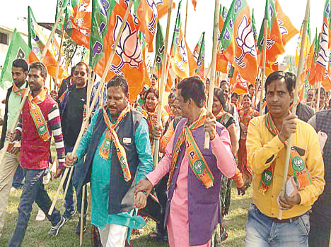BJP's achievements by taking out the footsteps in farrukhabad