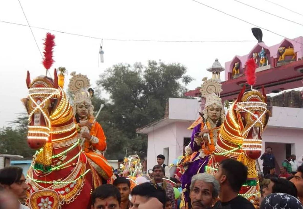 Kanhaiya Shobha Yatra in kanpur ghatampur