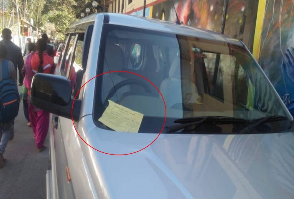 DM Cut Police Challan of his Government Vehicle himself in uttarkashi