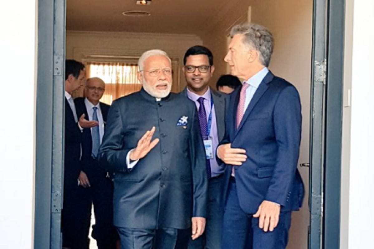President of Argentina Mauricio Macri discussed on various topics with PM Narendra Modi