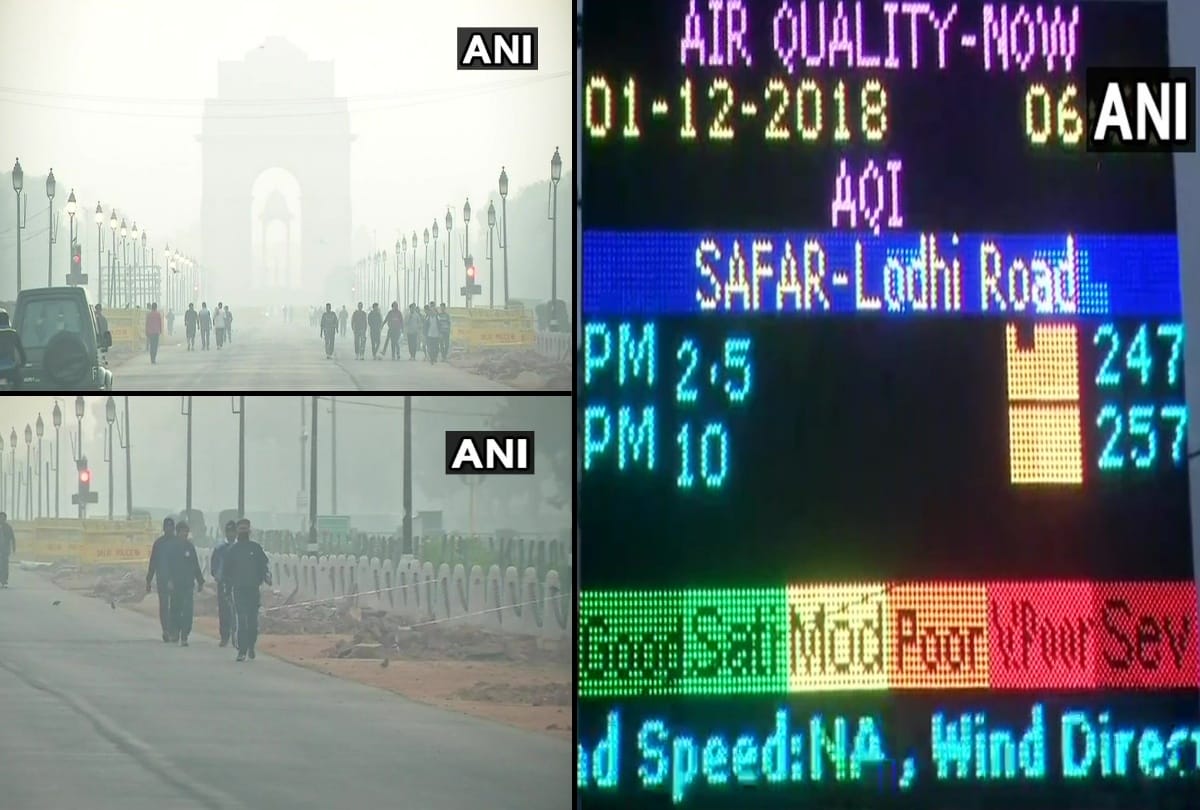 delhi celebrates poor air quality after very poor for 5 days but condition still bad