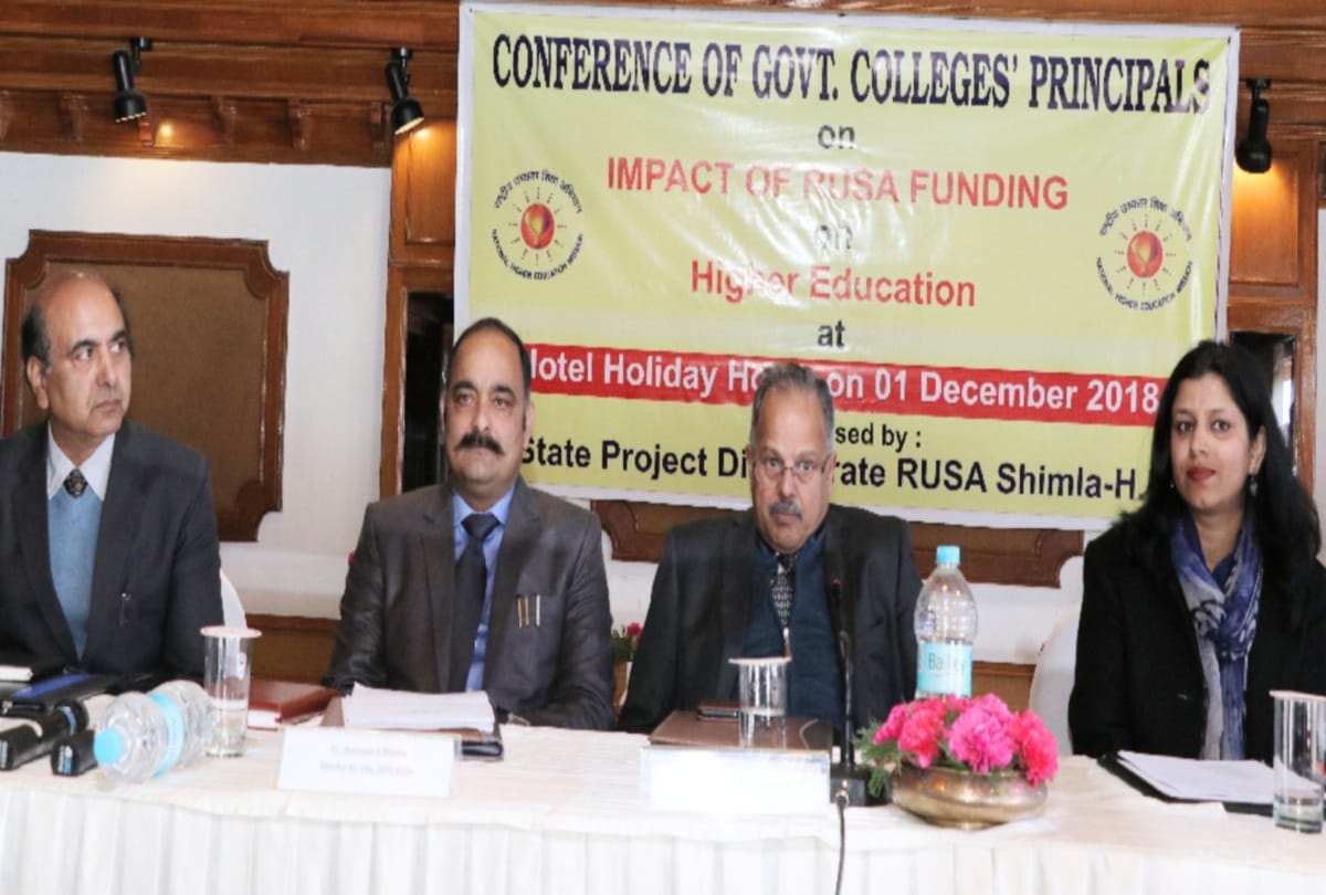 Conference on impact of rusa funding on the higher education institutions in Shimla