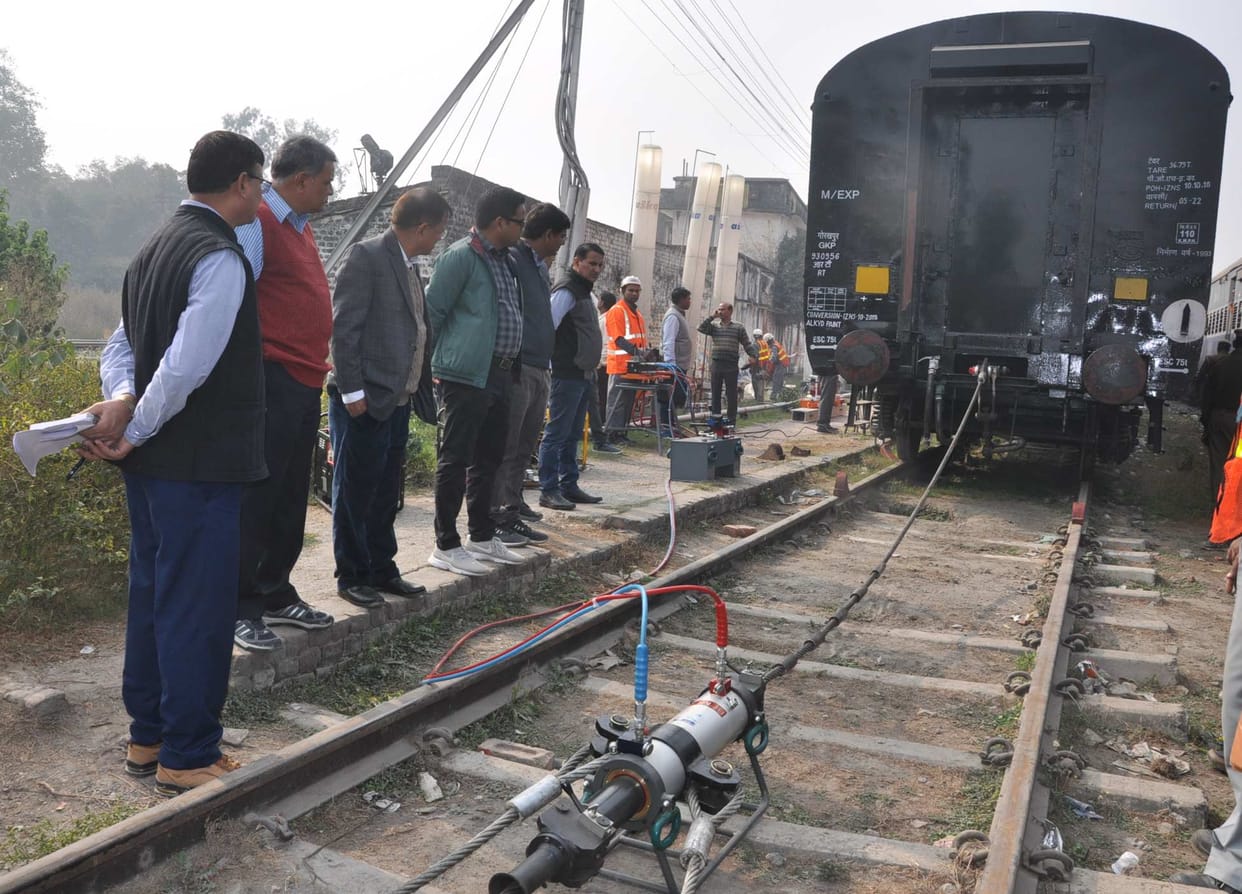 DRM inspected by railway station for three hours.