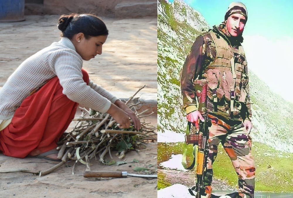 Brother Martyr before sisters marriage in jammu kashmir Mine blast 
