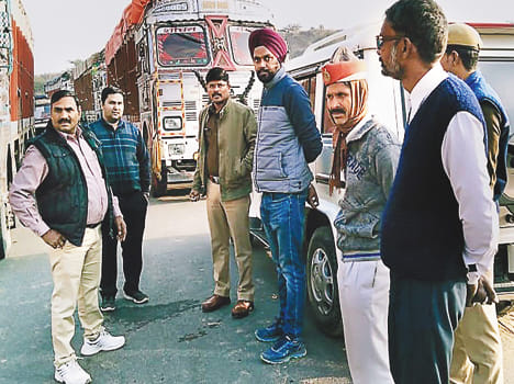 Attempt to bring trucks on officers including SDM