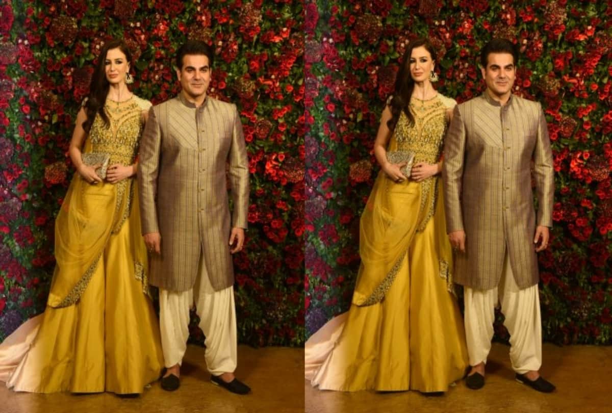 arbaaz khan and georgia andriani spotted at mumbai restaurant
