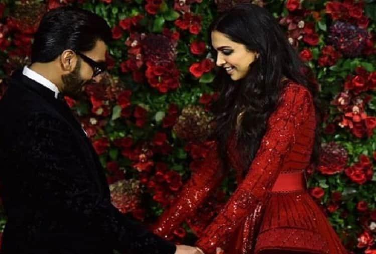 DeepVeer wedding reception Deepika looks like Barbie in red and Ranveer dapper look win your heart
