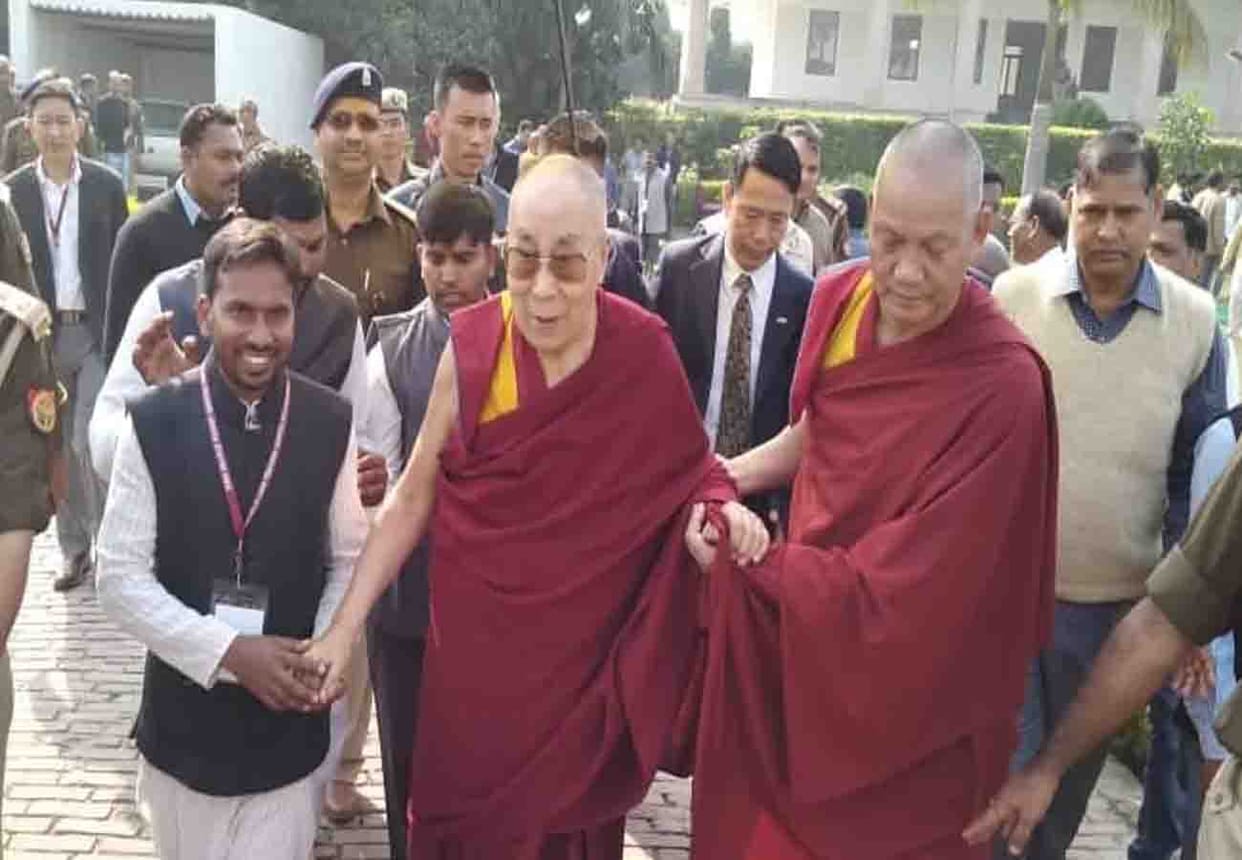 Buddhist spiritual leader Dalai Lama sermon in farrukhabad