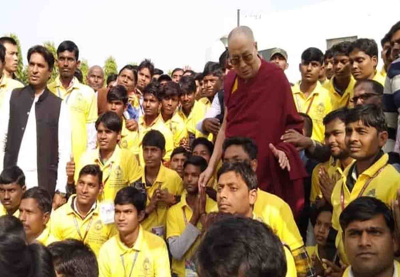 Buddhist spiritual leader Dalai Lama sermon in farrukhabad