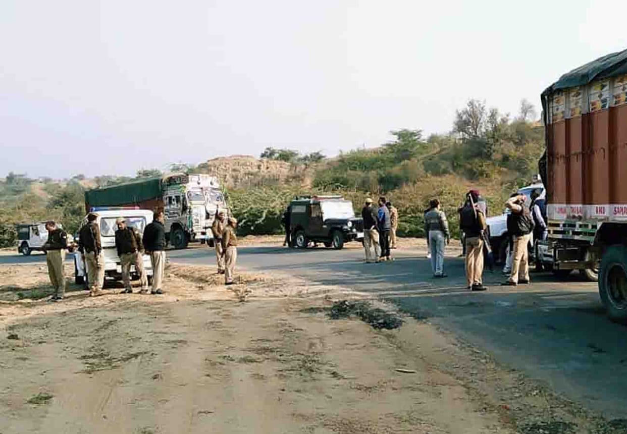 truck driver tried to crush SDM and two officers
