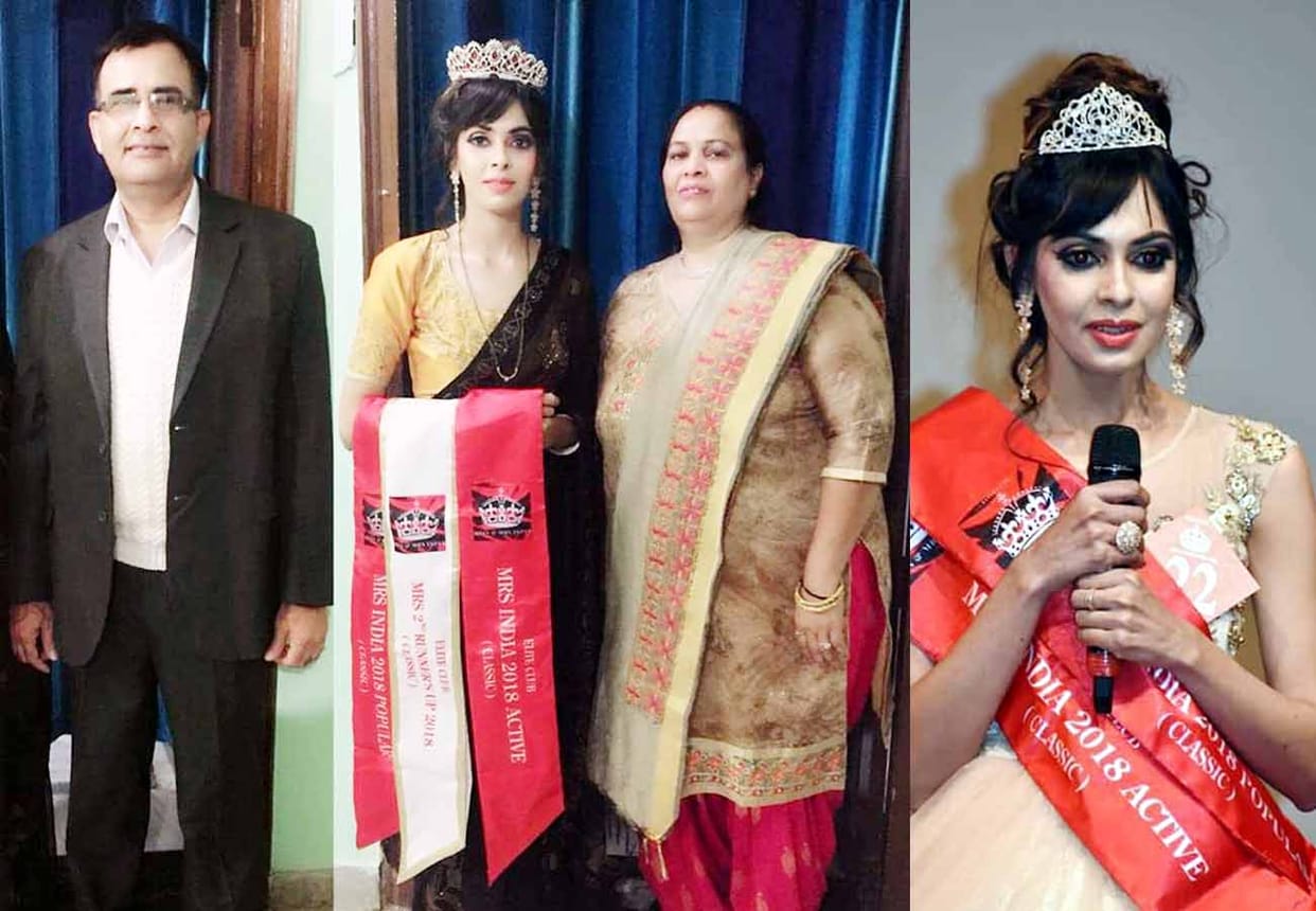 Pooja Yadav wins Miss and Mrs. India 2018 second runner up title