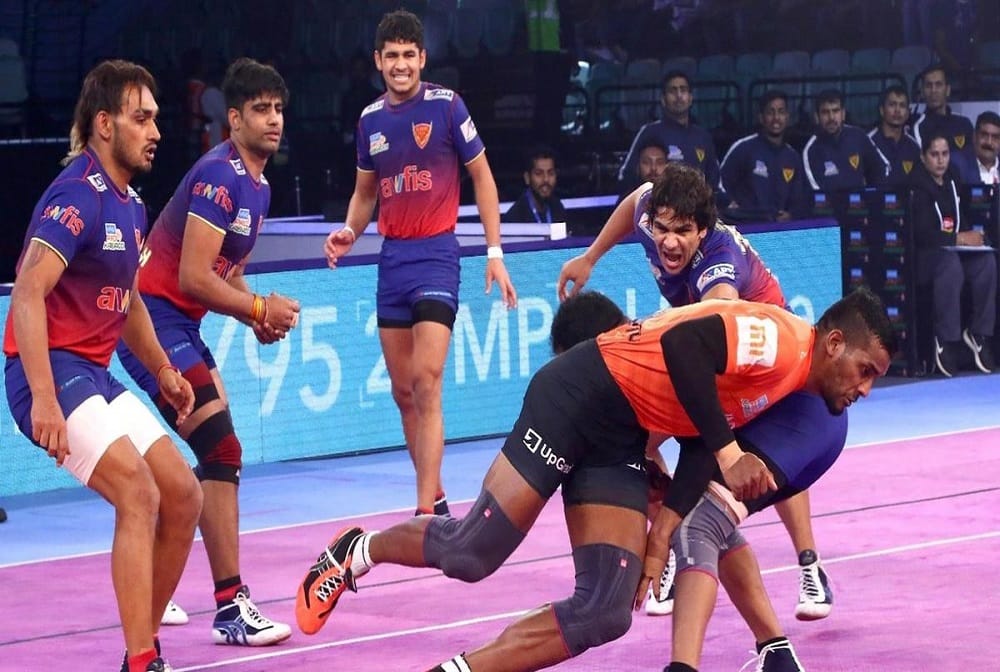 U Mumba Beat Dabang Delhi K.C.by 41-34 in pro kabaddi 2018