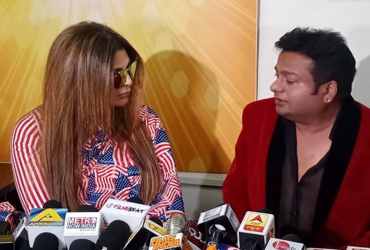 Rakhi Sawant Deepak kalal high voltage drama in press conference before marriage