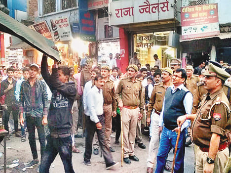 Encroachment removed  market