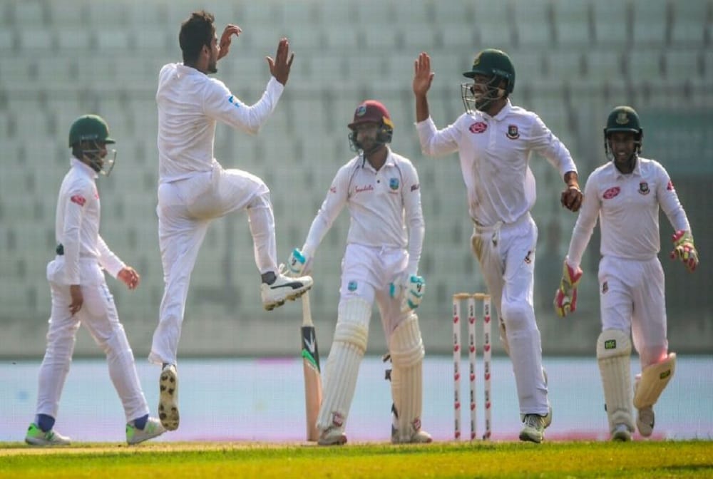 Bangladesh spinners create history against West Indies, make world record to take 40 wicket 