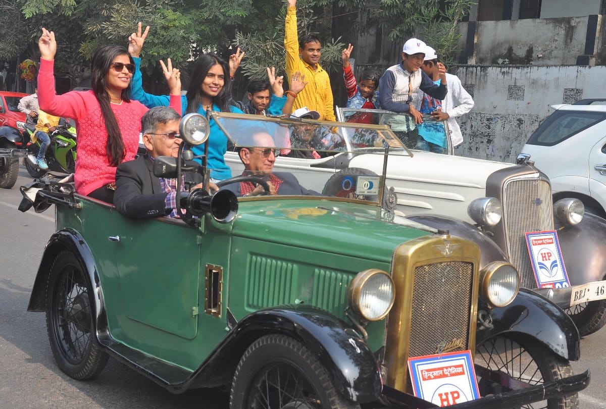 vintage car rally 2018 in lucknow
