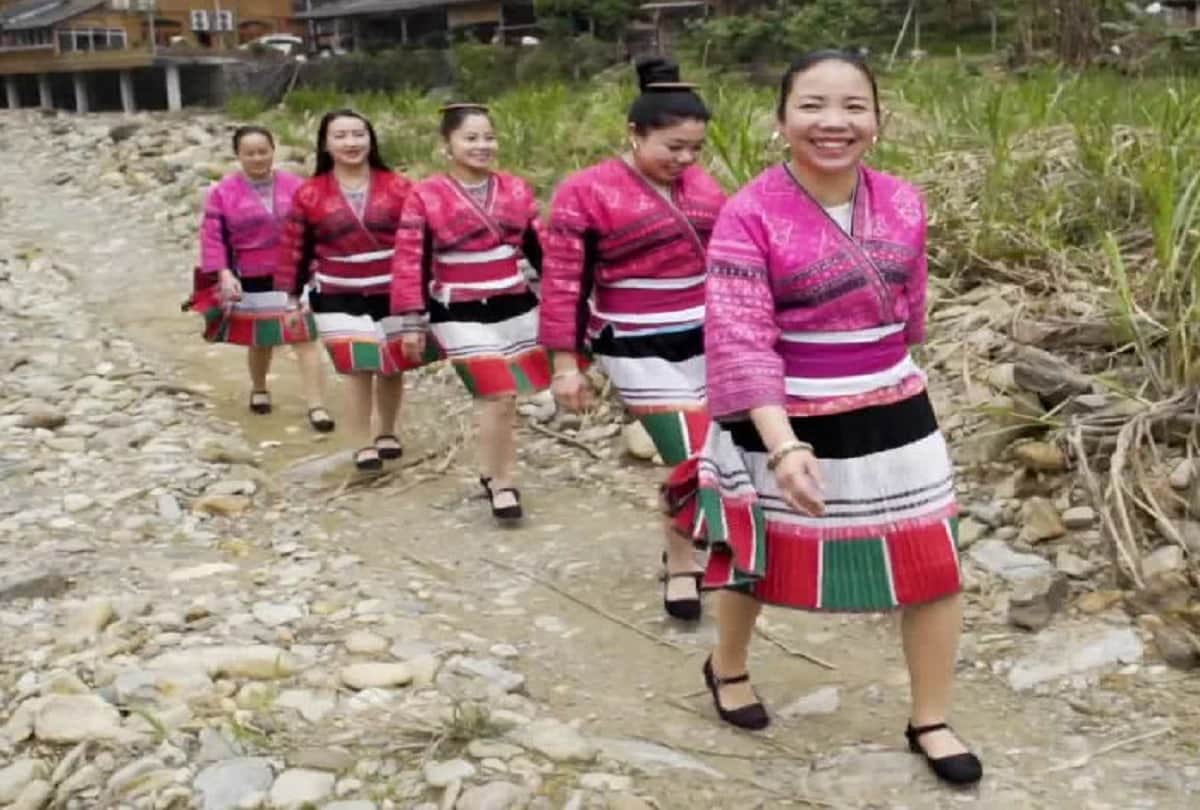 China Red Yao Hill Tribe Long Hair Care Secret Chinese Red Yao Tribe Village