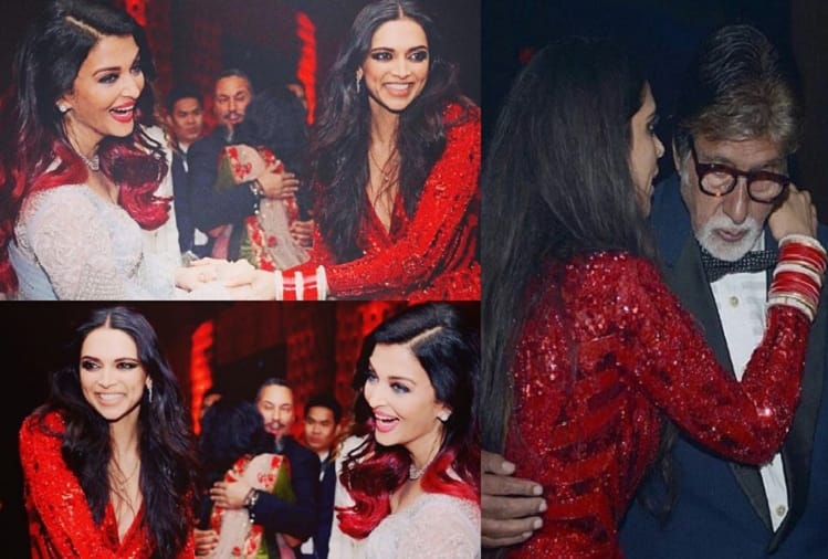 DeepVeer wedding reception album Amitabh Bachchan Aishwarya Rai Shahrukh Khan gathered