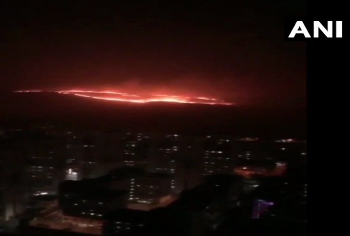Fire breaks out in forest area opposite Gokuldham in Mumbai