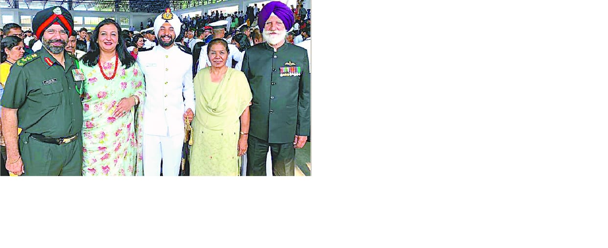 Grand father in Air force, Father in Army and now son became officer in Navy