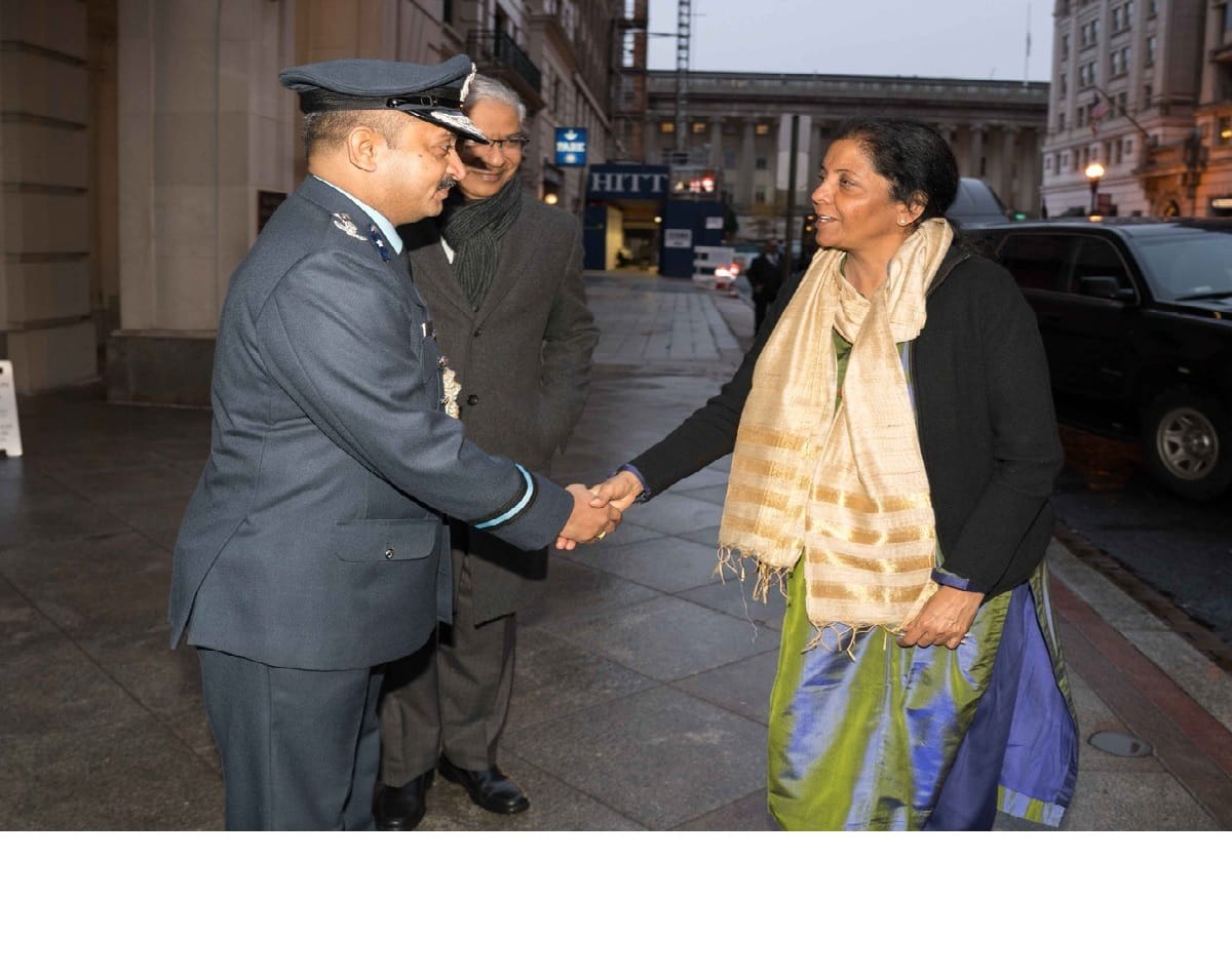 Defence Minister Nirmala Sitharaman arrives america for a 5-day visit