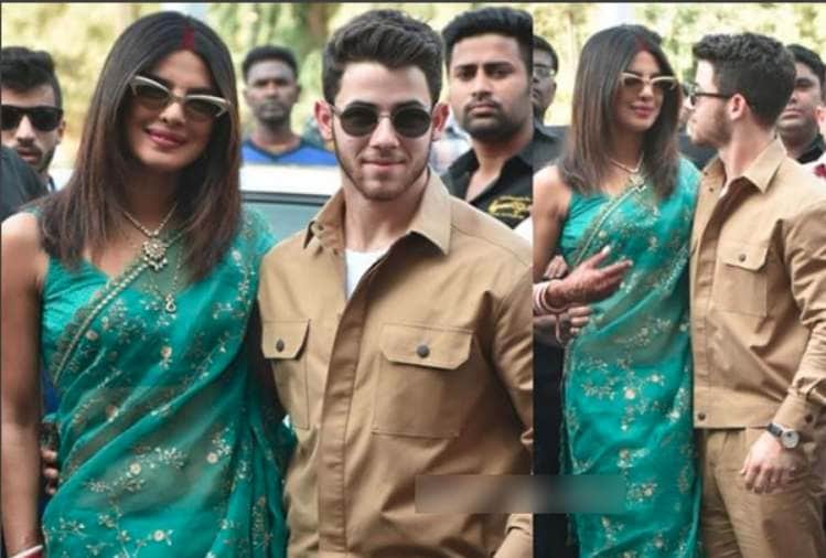 priyanka chopra and nick jonas spotted at jodhpur airport way to delhi