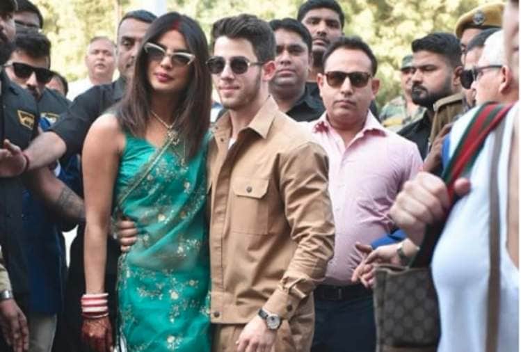 priyanka chopra and nick jonas spotted at jodhpur airport way to delhi