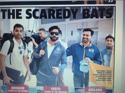 australian media insults team india and gets false reactions from the fans