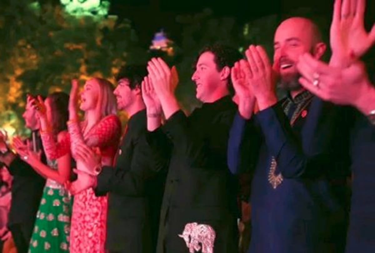 Priyanka Chopra Nick Jonas wedding sangeet ceremony sophie turner looks gorgeous in red lehenga