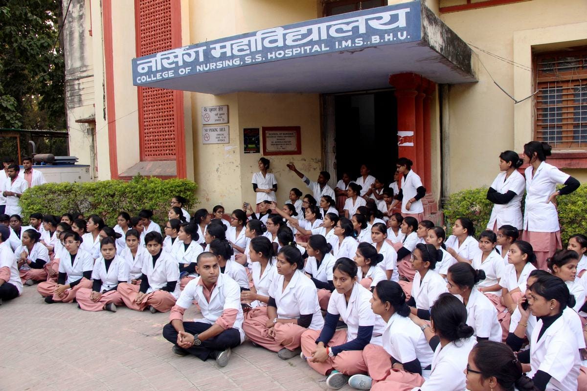 BHU unrest again from last one week protest against first chief proctor
