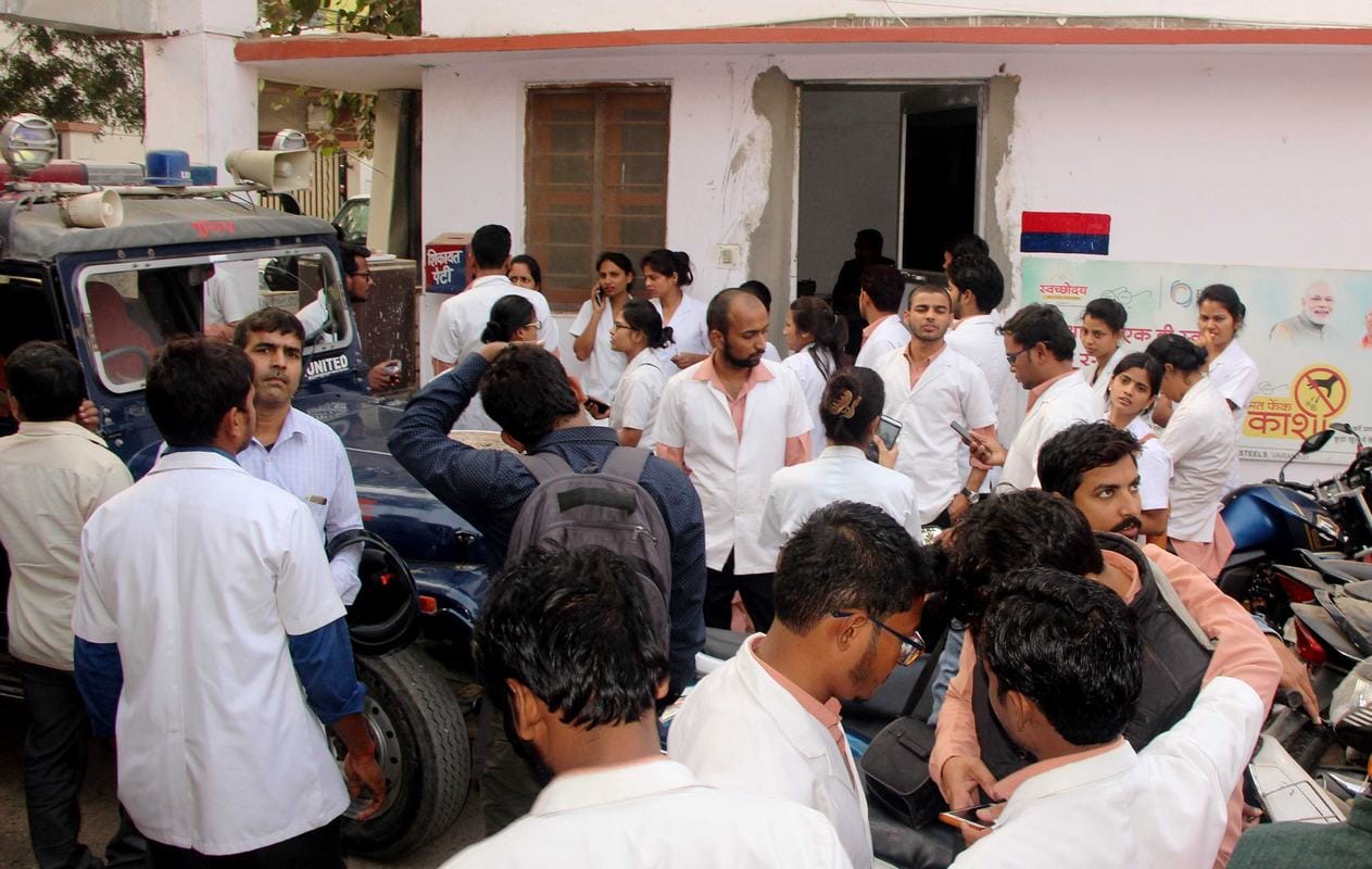 BHU unrest again from last one week protest against first chief proctor