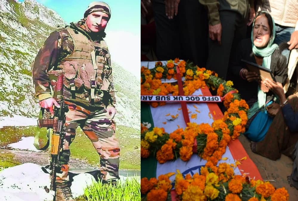 Martyr suraj Mother Crying to see his dead Body in bad condition during funeral